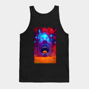 Fantastic Trippy Psychedelic Art  Rave Club House Dub Shaman Shrooms Visionary Tank Top